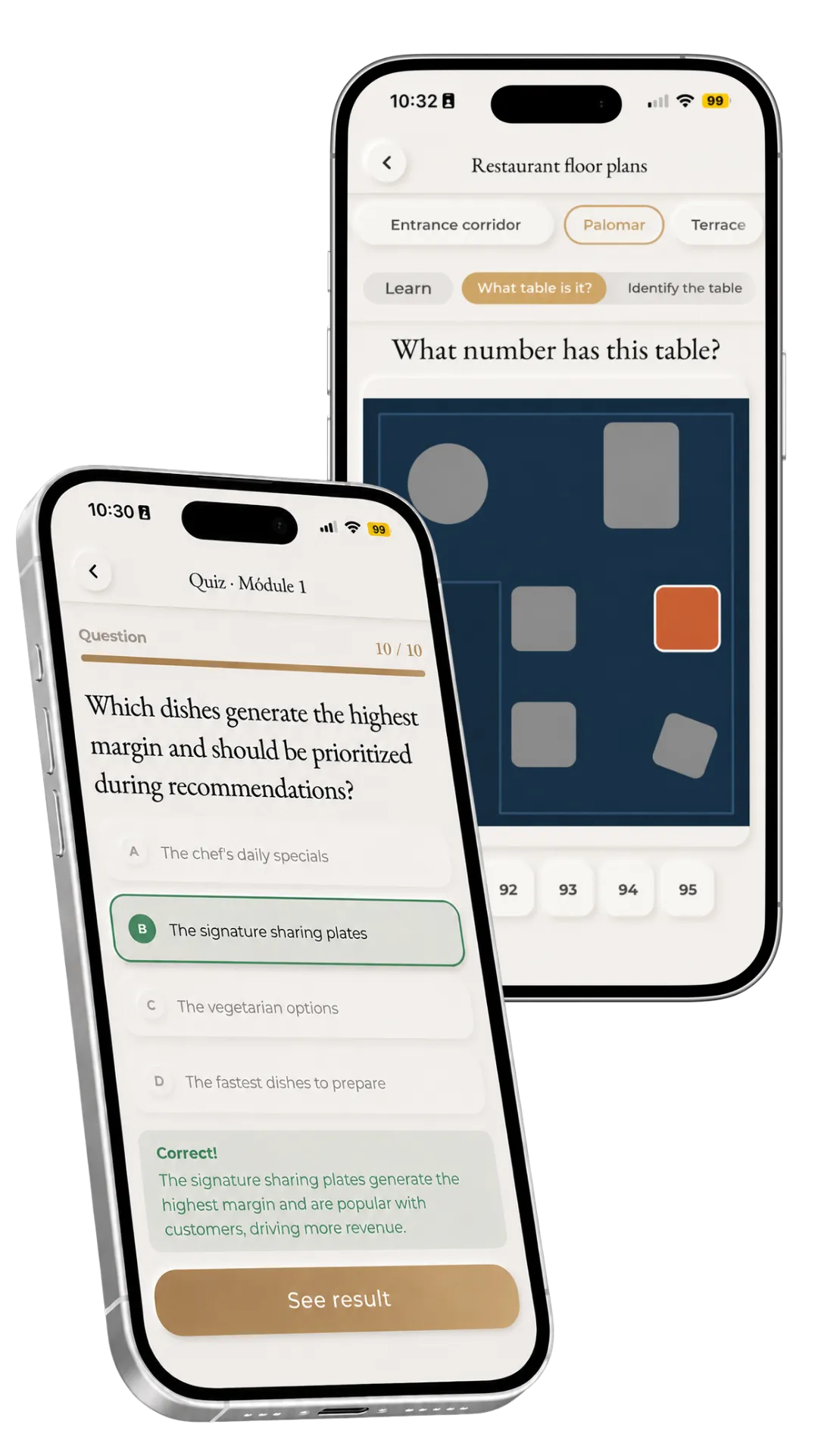 Staff Training App mockup